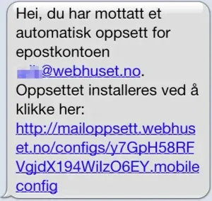 Sett opp epost på iPhone og iPad automatisk