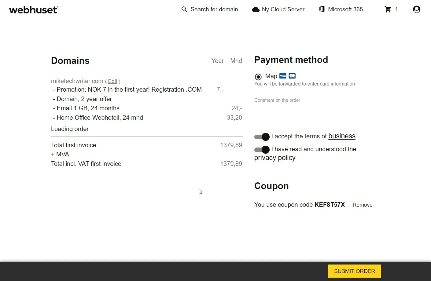 Hvordan Velge Det Beste Domenenavnet (Trinn-For-Trinn Veiledning) 9 domain payment